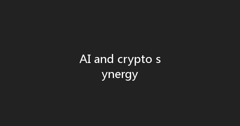 AI and crypto synergy 