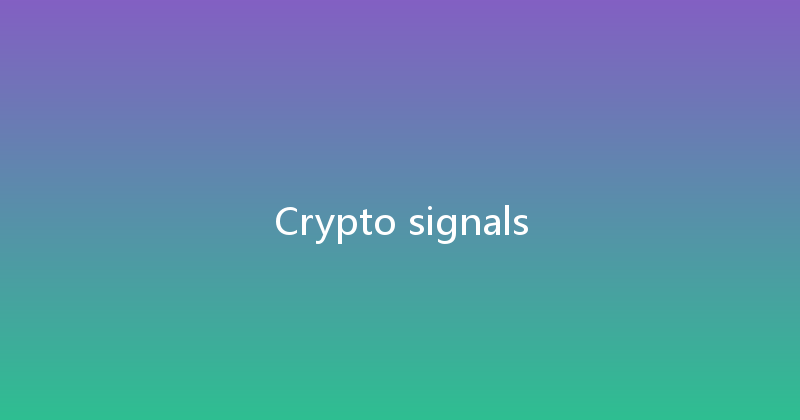Crypto signals 