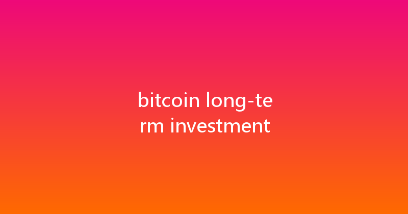 bitcoin long-term investment 