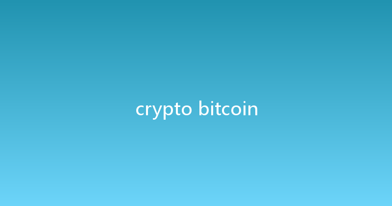 crypto bitcoin 