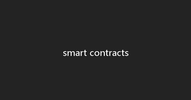 smart contracts 