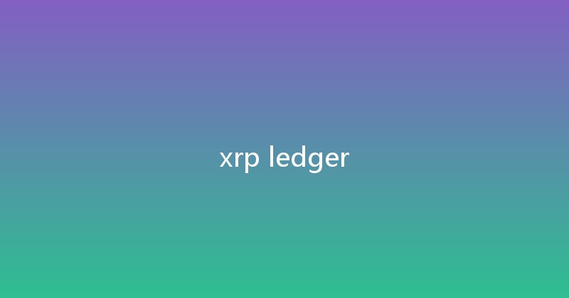 xrp ledger 